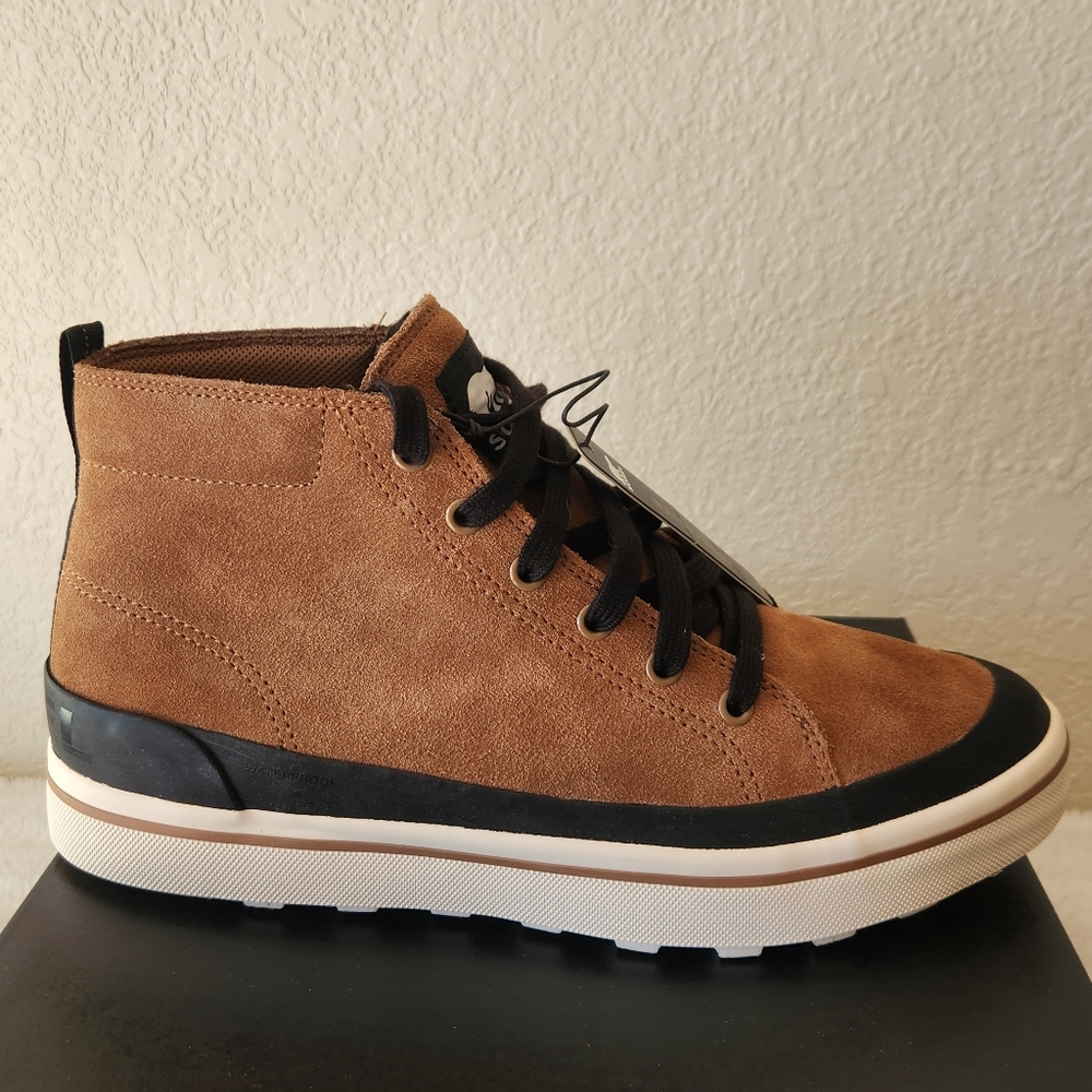 New in Box Sorel Men's Metro II Chukka Boot Waterproof Size 9.5 Tan/Black/Cream - Picture 4 of 10